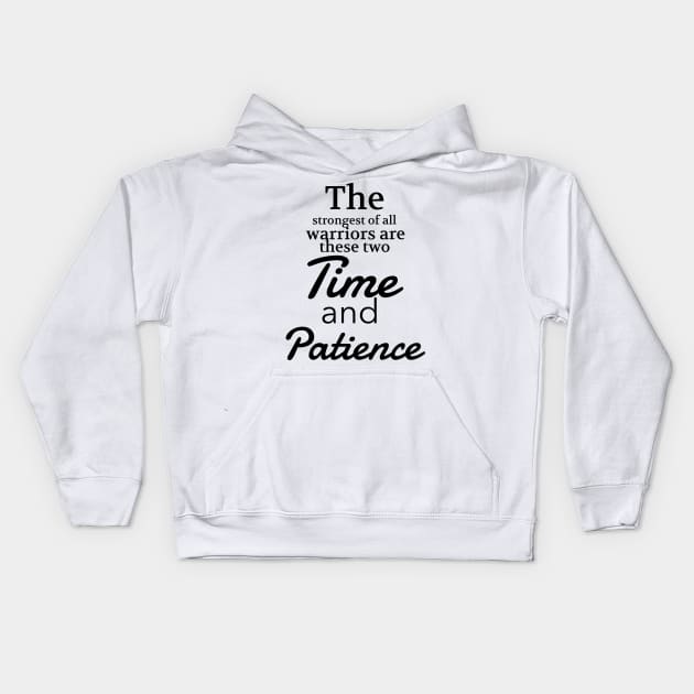 Leo Tolstoy's Quotes from War and Peace Kids Hoodie by Anesidora